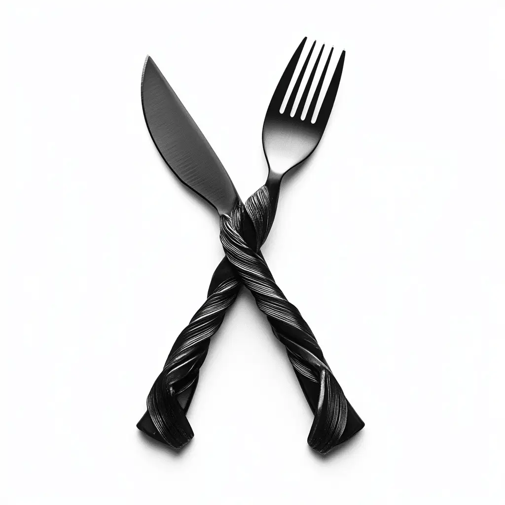 logo fourchette et couteau